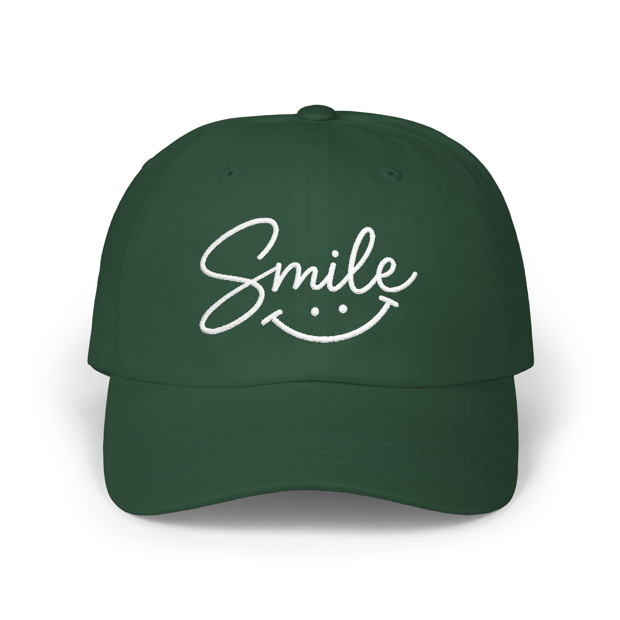 'Smile' Embroidered  Cap |  Baseball Hat
