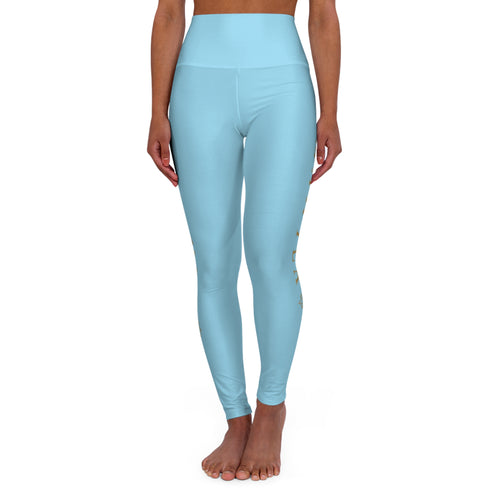 Copy of High-Waisted Yoga Leggings — Subtle Gold Star Accent