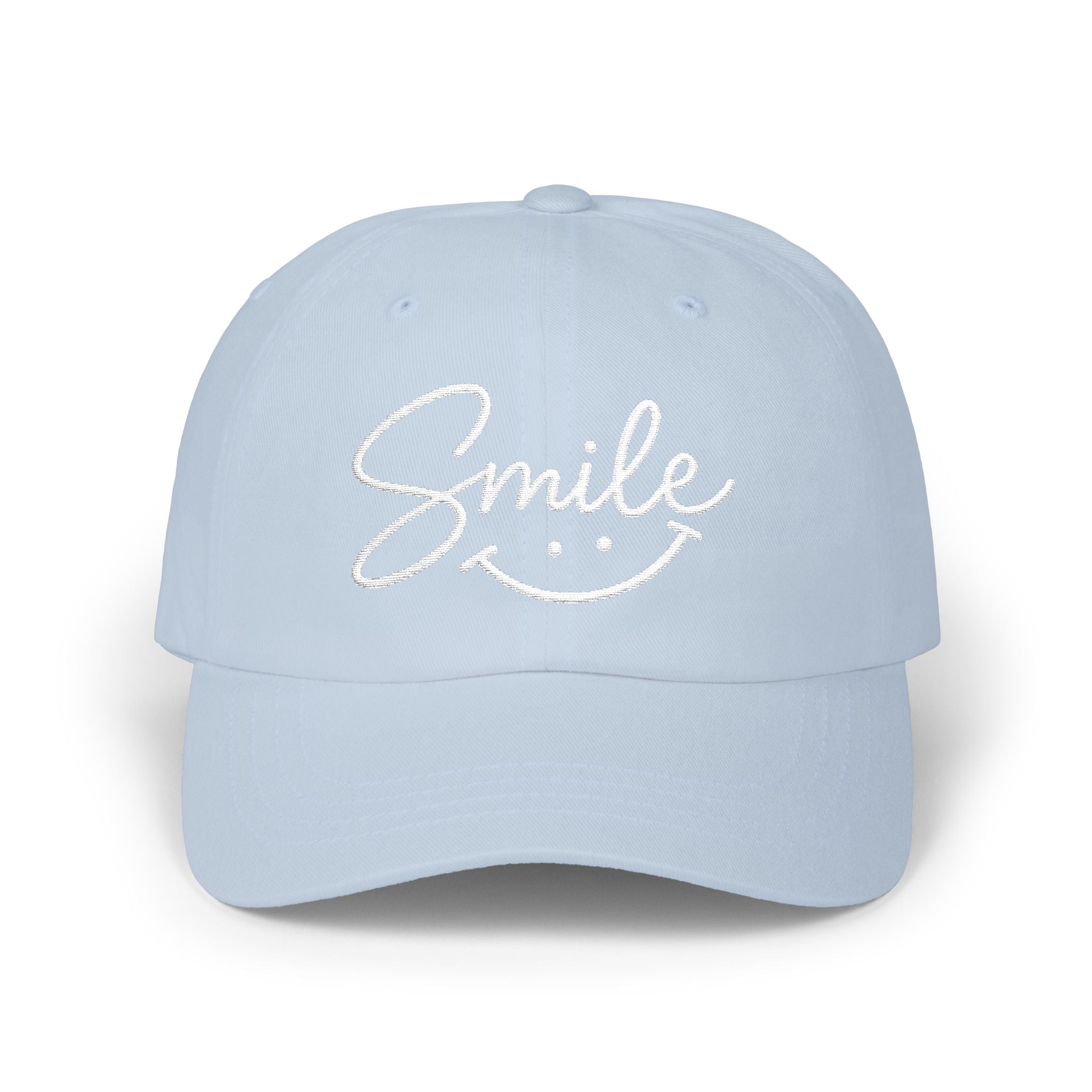 'Smile' Embroidered  Cap |  Baseball Hat