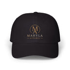 MAHYLA | Gold Monogram Logo Classic Dad Cap – Embroidered Initials Baseball Hat