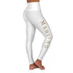 High-Waisted Yoga Leggings — Subtle Gold Star Accent