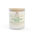 Meditation Candle, I Am Your Wish Here