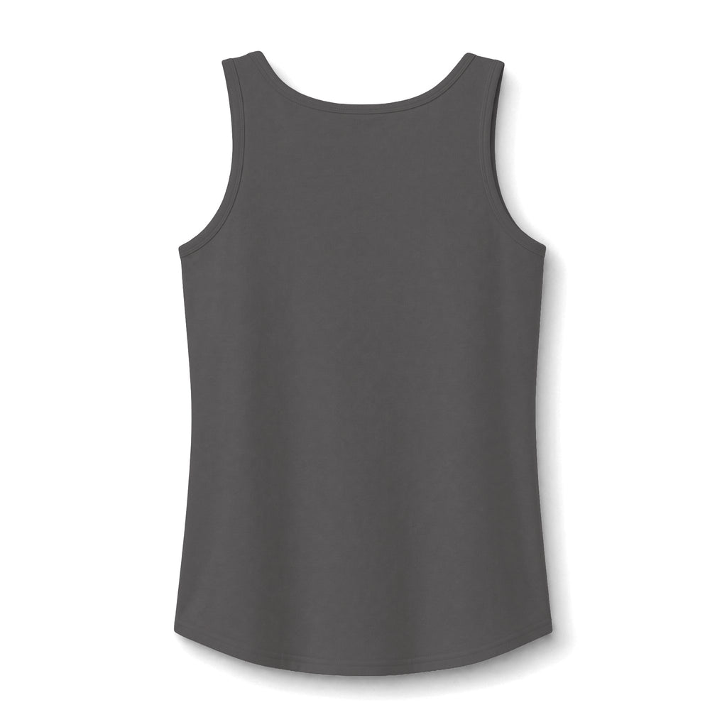 Smile script with smiley face Tank Top | pastel blue hand-lettered design