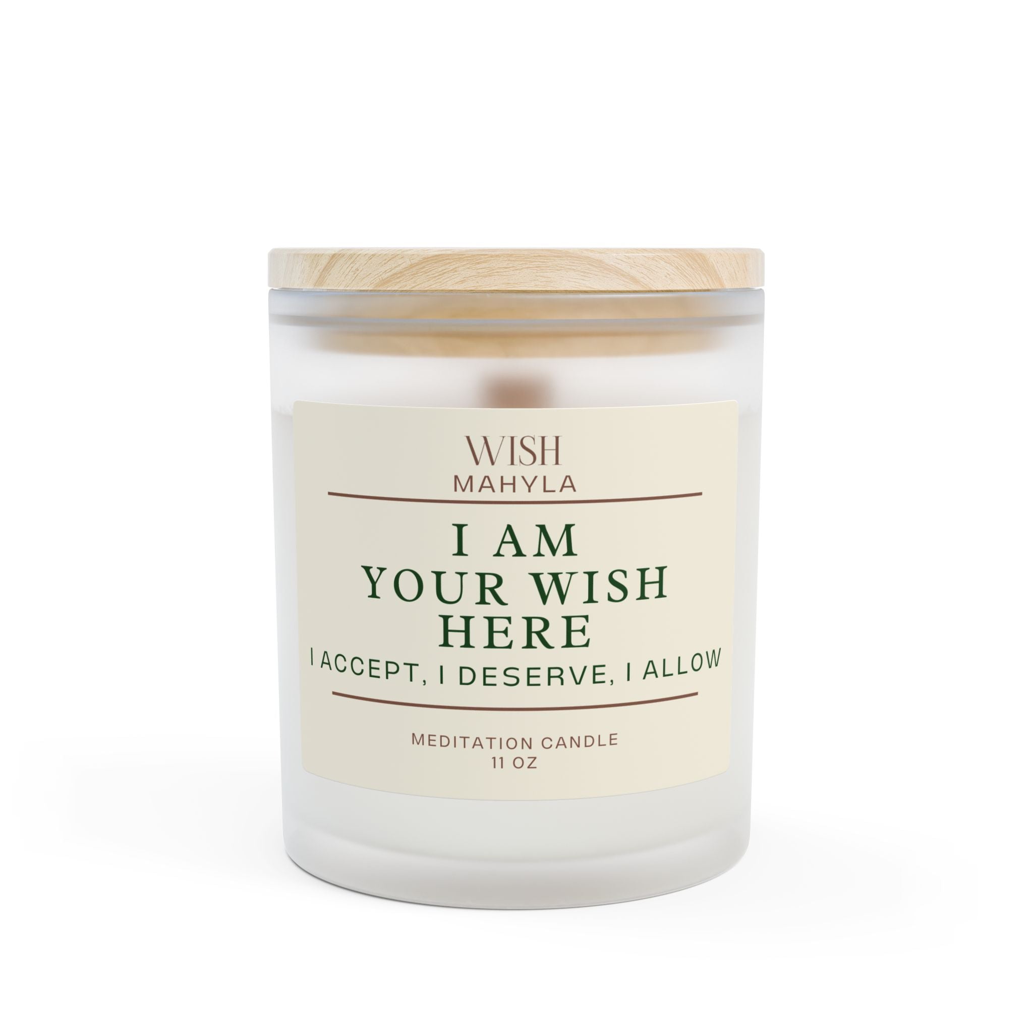 🕯️ Personalized “I AM” Meditation Candle – Manifest Your Intention Through Light & Scent