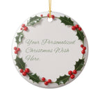 Personalized Christmas Wish Ornament Style 2