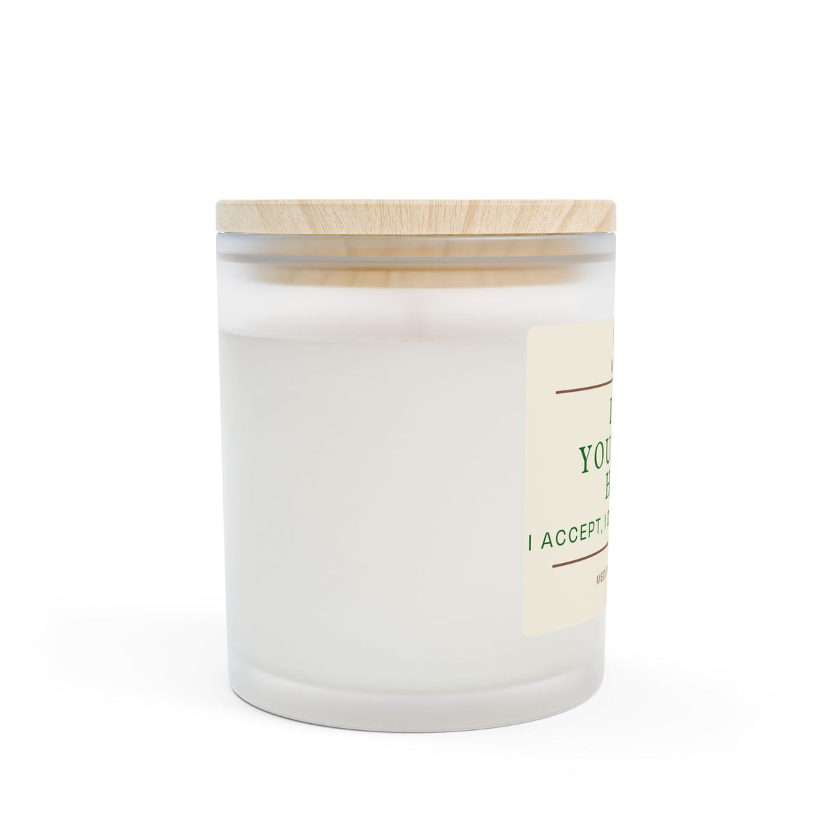 Meditation Candle, I Am Your Wish Here