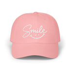 'Smile' Embroidered  Cap |  Baseball Hat