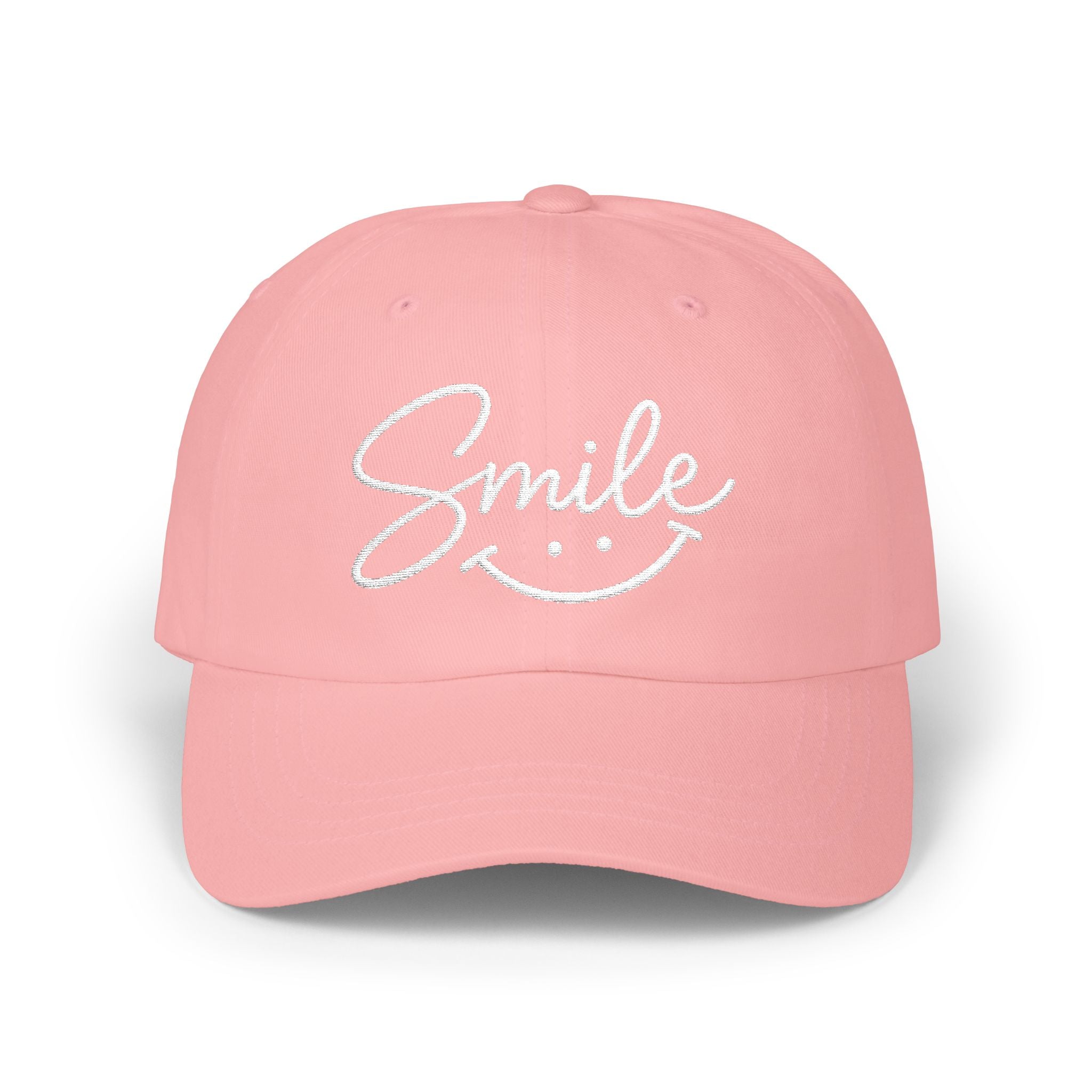 'Smile' Embroidered  Cap |  Baseball Hat