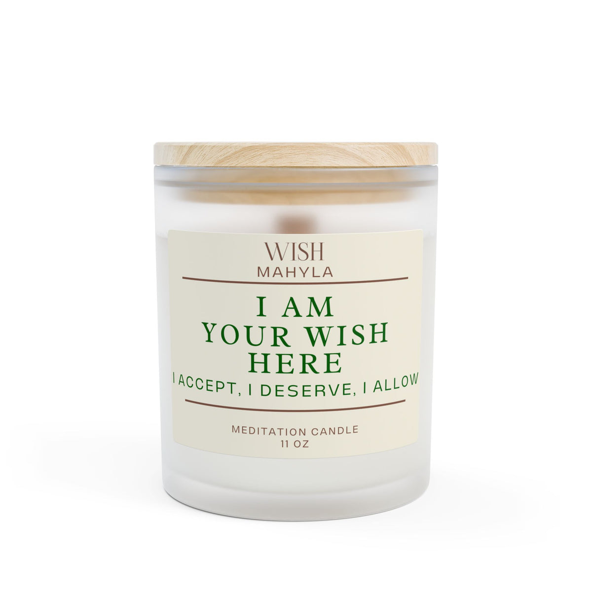 Meditation Candle, I Am Your Wish Here