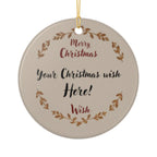 Personalized Christmas Wish Ornament
