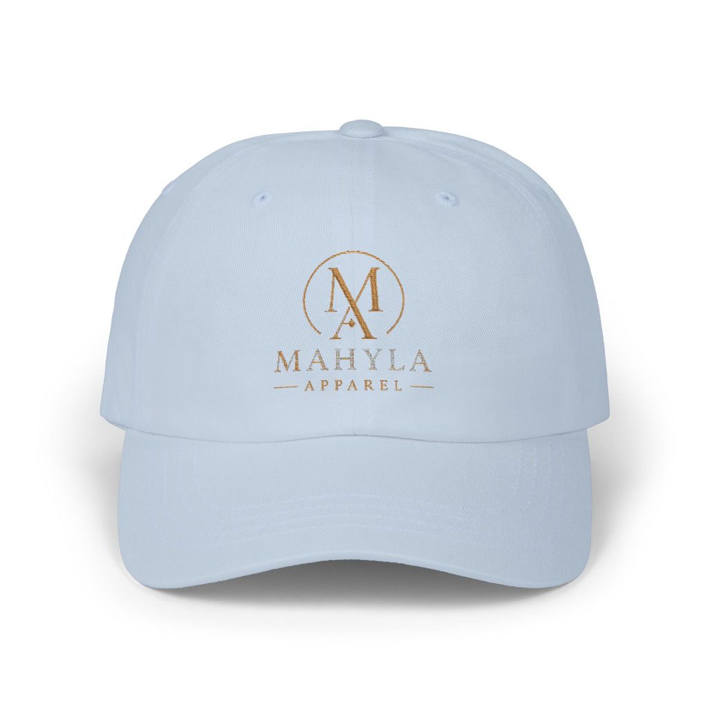 Gold Monogram Logo Classic Dad Cap | Embroidered Initials Baseball Hat