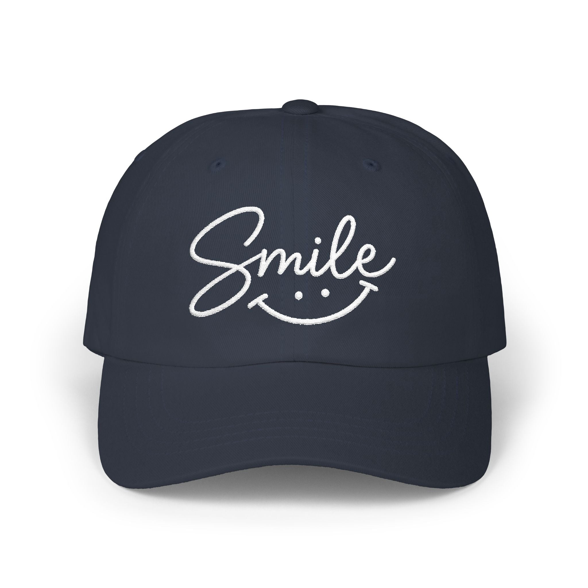'Smile' Embroidered  Cap |  Baseball Hat