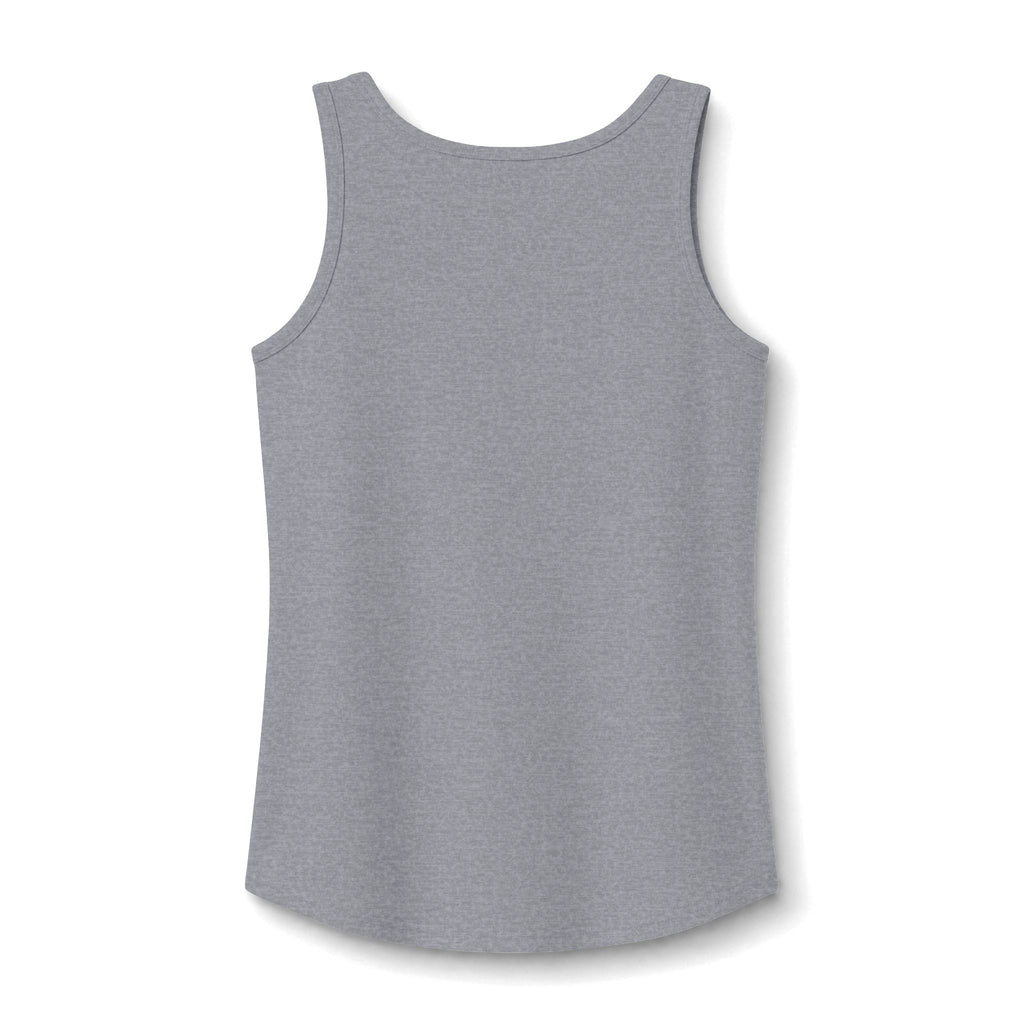 Smile script with smiley face Tank Top | pastel blue hand-lettered design
