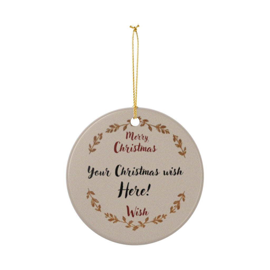 Personalized Christmas Wish Ornament