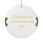 Personalized Christmas Wish Ornament Style 4