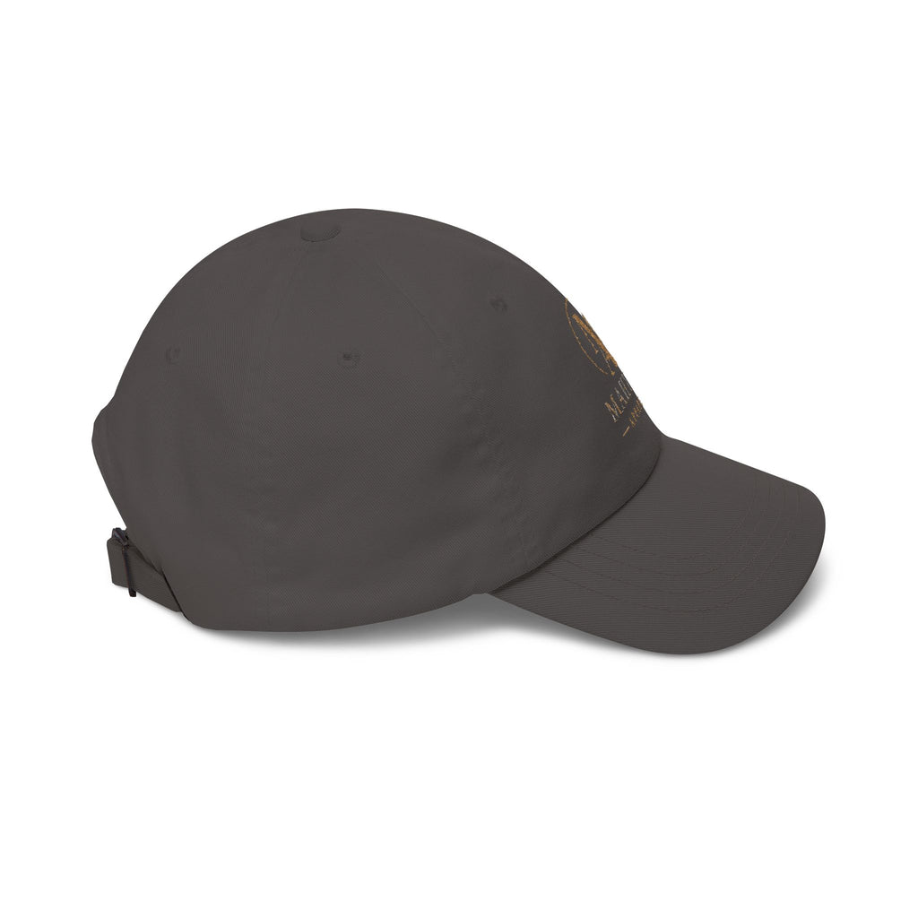 Gold Monogram Logo Classic Dad Cap | Embroidered Initials Baseball Hat
