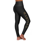 Copy of High-Waisted Yoga Leggings — Subtle Gold Star Accent