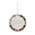 Personalized Christmas Wish Ornament Style 2