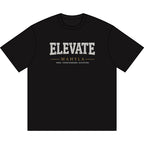 Elevate Mahyla typography T-Shirt | motivational chest logo