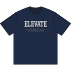 Elevate Mahyla typography T-Shirt | motivational chest logo