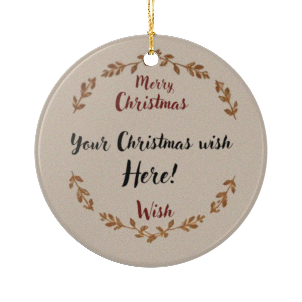 Personalized Christmas Wish Ornament