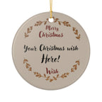 Personalized Christmas Wish Ornament