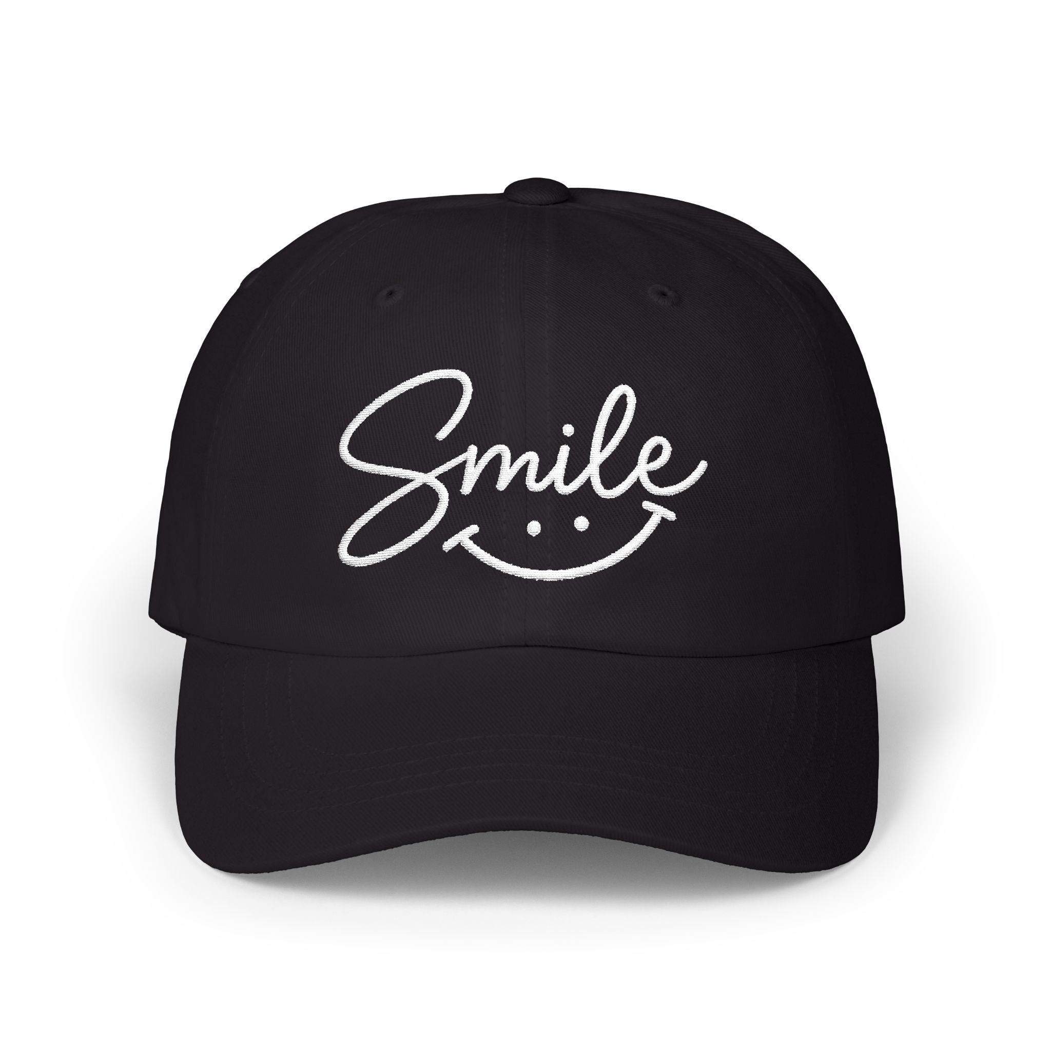 'Smile' Embroidered  Cap |  Baseball Hat
