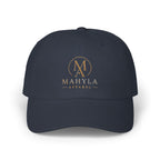 Gold Monogram Logo Classic Dad Cap | Embroidered Initials Baseball Hat