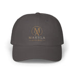 Gold Monogram Logo Classic Dad Cap | Embroidered Initials Baseball Hat