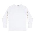 Men's Long Sleeve Shirt with Gold Sleeve Script — Minimalist Casual Tee