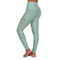 High-Waisted Yoga Leggings — Subtle Gold Star Accent