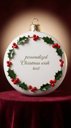 Personalized Christmas Wish Ornament Style 4