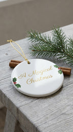 Personalized Christmas Wish Ornament Style 4