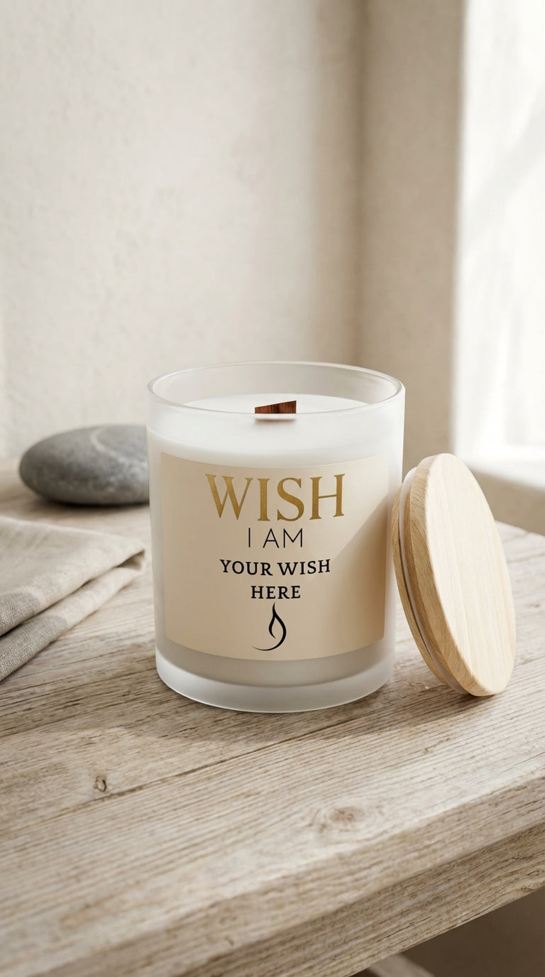 Personalized “I AM” Meditation Candle Style 2– Manifest Your Intention Through Light & Scent